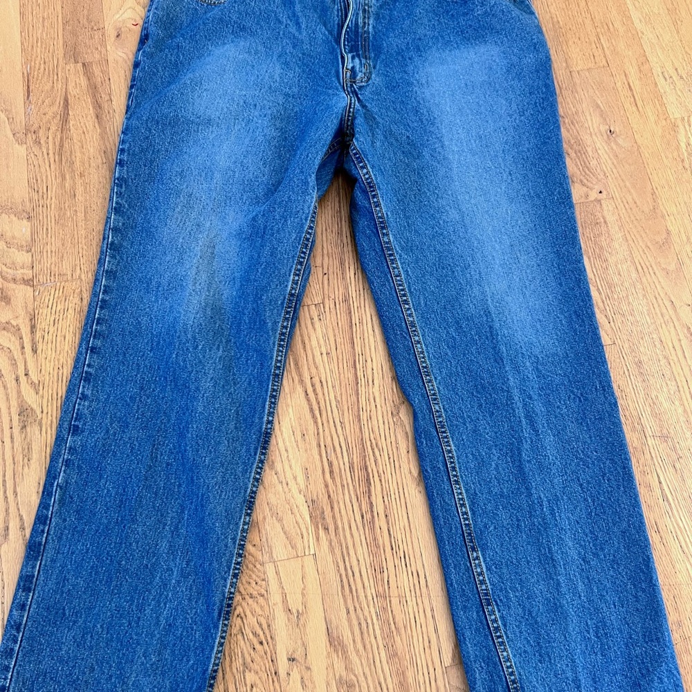 Men's Size 40x30 RED CAMEL Straight Leg Denim Jeans GUC